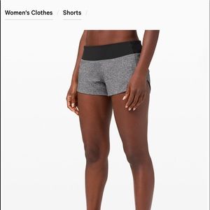 Gray lululemon shorts